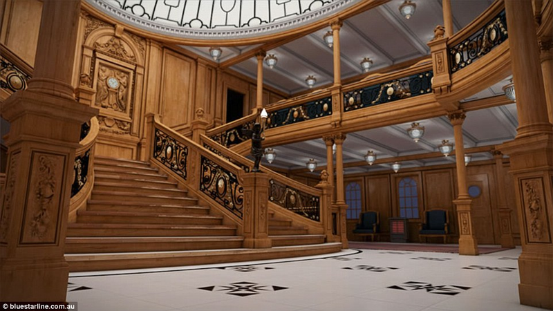 Illustration for article titled La réplica china del Titanic zarpará en el 2018, y su interior será idéntico al del original